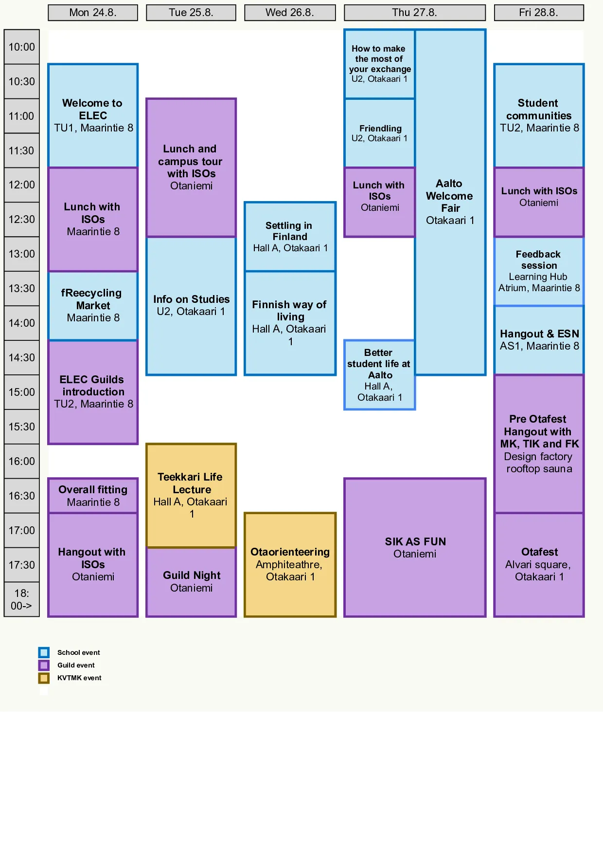 timetable