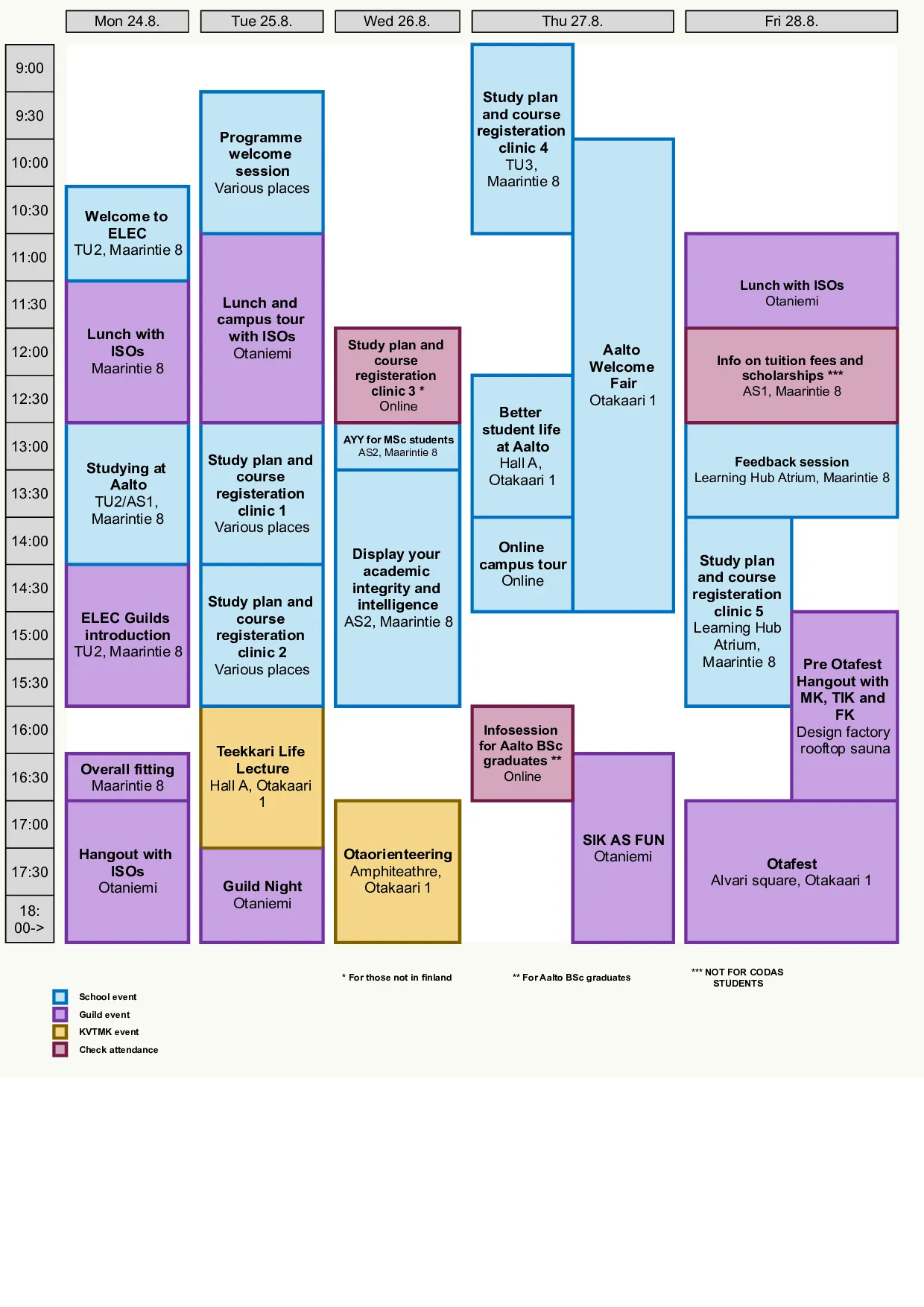 timetable